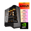 Computador Gamer Truedata Amd Ryzen 5 8500G 5.0Ghz Turbo Ddr5 16gb Ssd 480Gb Nvme Rtx 3050 8Gb Fonte 600W Preto