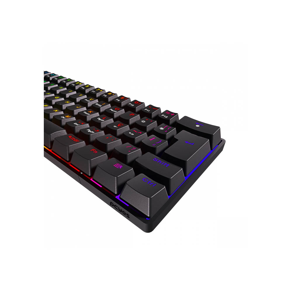 Teclado Gamer Mecanico PCYes Zot Outemu Red Hotswap Abnt2 RGB - PZOHRDRGB
