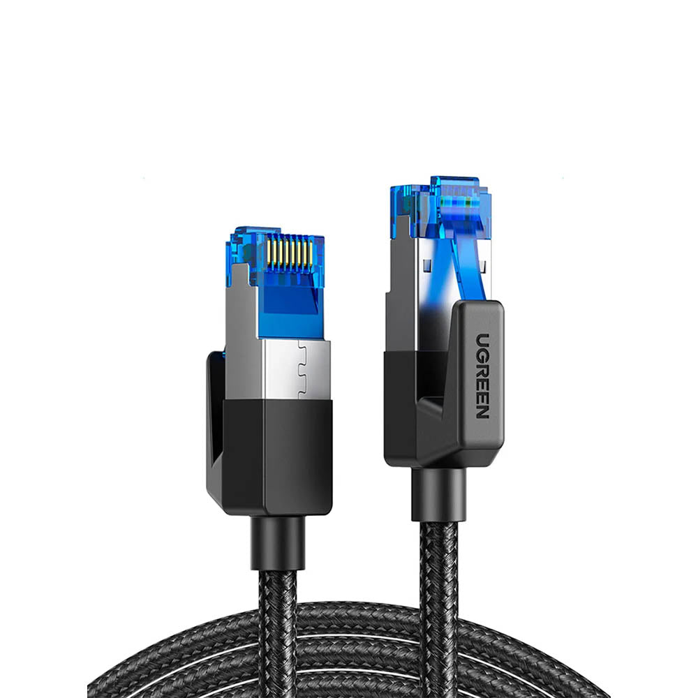 Cabo De Rede Ethernet Ugreen Cat 8, F/Ftp 5mts Trançado Preto - NW153