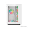 Gabinete Gamer C3Tech Aquarius Mid Tower Com frente e lateral em Vidro Temperado S/ Fonte Branco - MT-G910WH