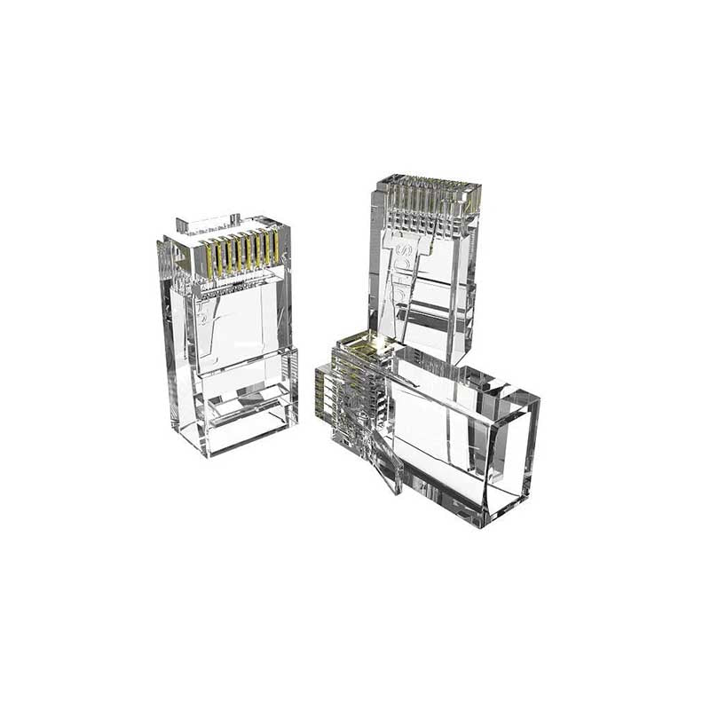 Conector Macho RJ45 cat6 Vazado Furukawa
