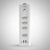 Filtro de Linha 4 Tomadas 10/20A , 2 Usb, 2 Usb Tipo C 2mts  Branco