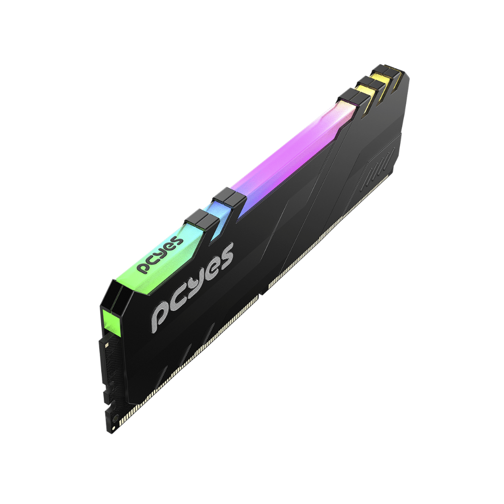 Memoria para Desktop PCYes Udimm DDR5 16gb 5600mhz C/ RGB Black - PM165600D5BR
