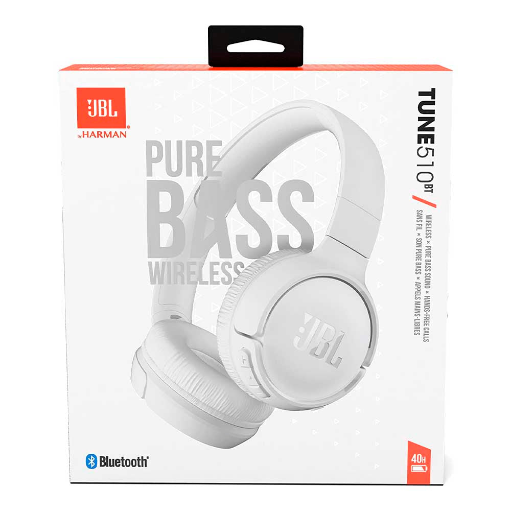 Fone de Ouvido Headphone Bluetooth JBL Tune 510BT Branco