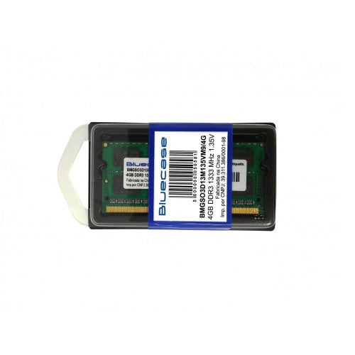Memoria Para Notebook Ddr3 4gb 1333Mhz Bluecase BMKSO3D13M15VN9/4g