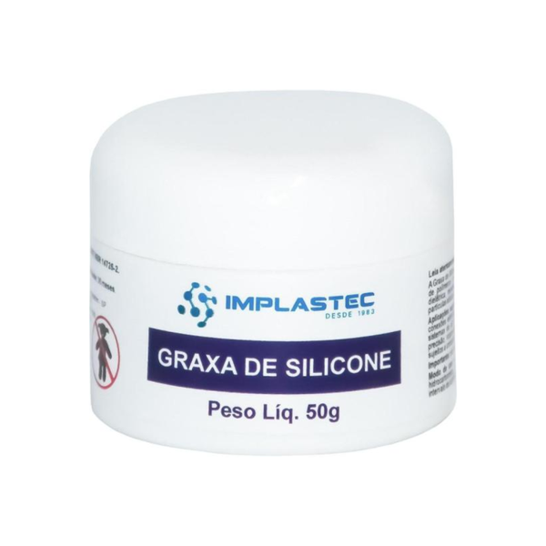 Graxa de Silicone Dielétrica Implastec 50g Branca - 5770