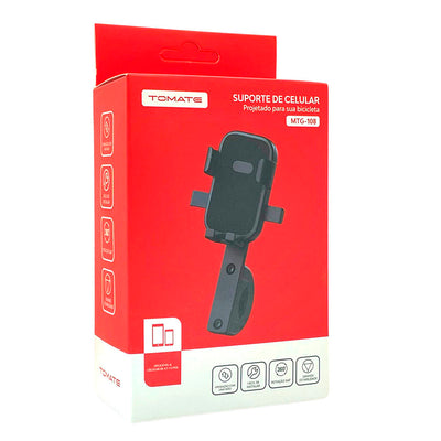 Suporte para Smartphone 4.7 a 7.2 Pols p/ Bicicleta e Moto Tomate C/ Rotação - MTG-108