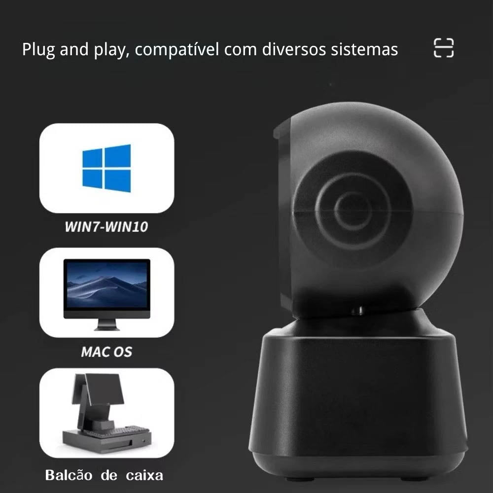 Leitor De Código De Barras Semi Fixo 1D 2D Oasis - OIA-8361