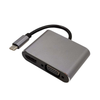 Adaptador Conversor Usb Tipo C p/ Hdmi Vga PD e Usb 4k Aoweixun