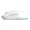 Mouse Gamer Sem Fio PCYes Basaran White Ghost 6 Botões 10000dpi RGB Branco - PMGBRSTWG