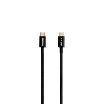 Cabo Usb Tipo C Macho / Macho 1,5mt Intelbras em Nylon Preto 15NP - 4830080