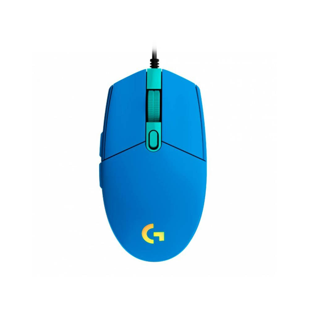 Mouse Gamer Logitech G203 LightSync 6 Botões 8000dpi Azul C/ Rgb - 910-005795