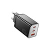 Carregador De Parede com 2 Saídas Usb-C + 1 Saída USB-A  67W  Essager Preto - ECT67W-LJB01-Z