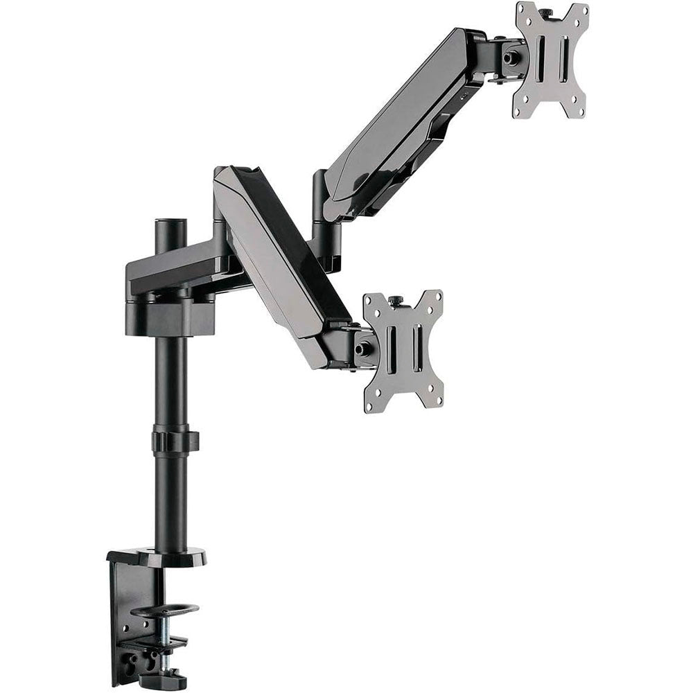 Suporte de Mesa para Dois Monitores PCYes 17" a 32" Vesa 100x100 - PLMSM02B