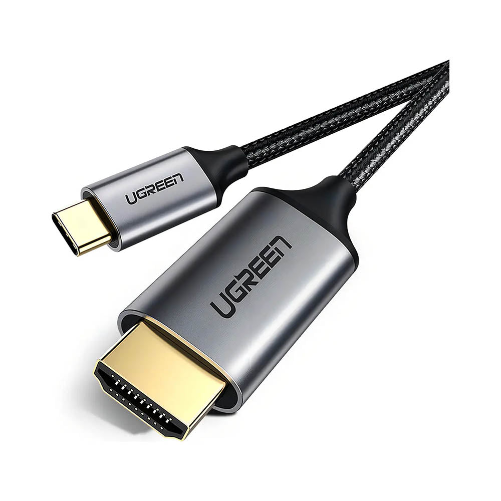 Cabo de Dados Usb Tipo C P/ HDMI UGreen 1.5Mts 4K a 60Hz Cinza/Preto - MM142