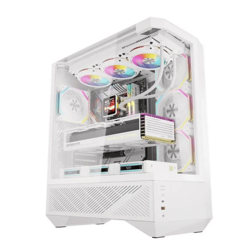 Computador Gamer Truedata Amd Ryzen 5 8500G 5.0Ghz Turbo Ddr5 16gb Ssd 480Gb Nvme Rtx 3050 8Gb Fonte 600W Branco