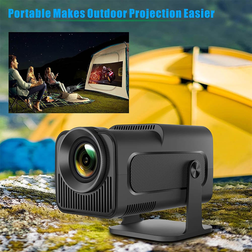 Projetor Hy320 Full HD 1080P 4K Wi-fi 6 Android 13 C/ Controle Remoto Preto