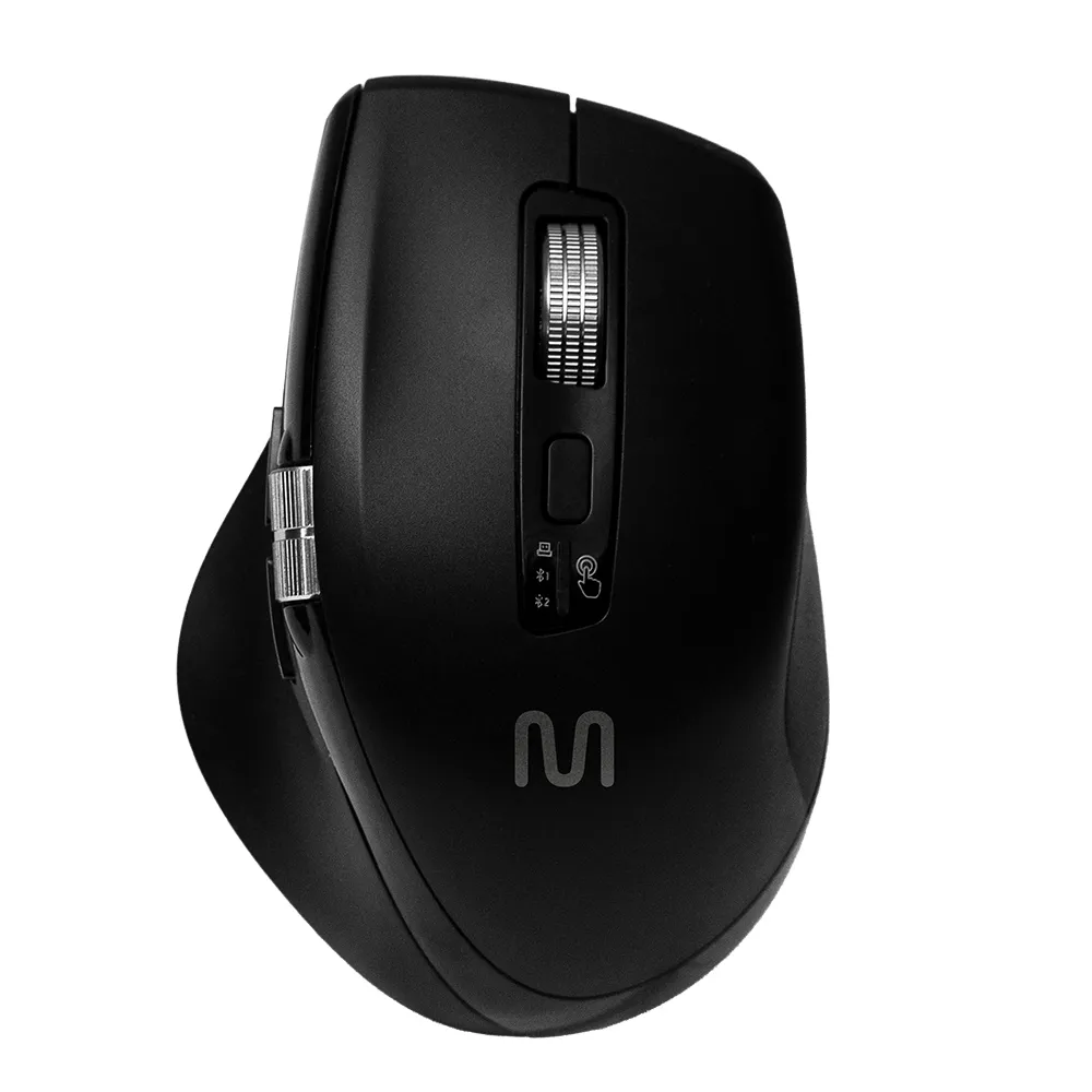 Mouse Sem Fio Ergonomico Multimode Smart Scroll Multi MS2000 3000dpi Preto - MO406