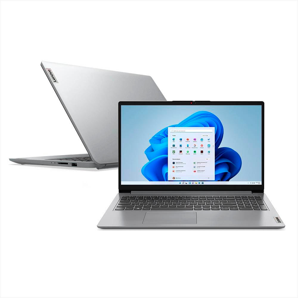 Notebook Lenovo Ideapad 1i I7-1255U 12gb 512Gb Ssd 15.6 Pols Win11 Home Cinza - 82VY000PBR