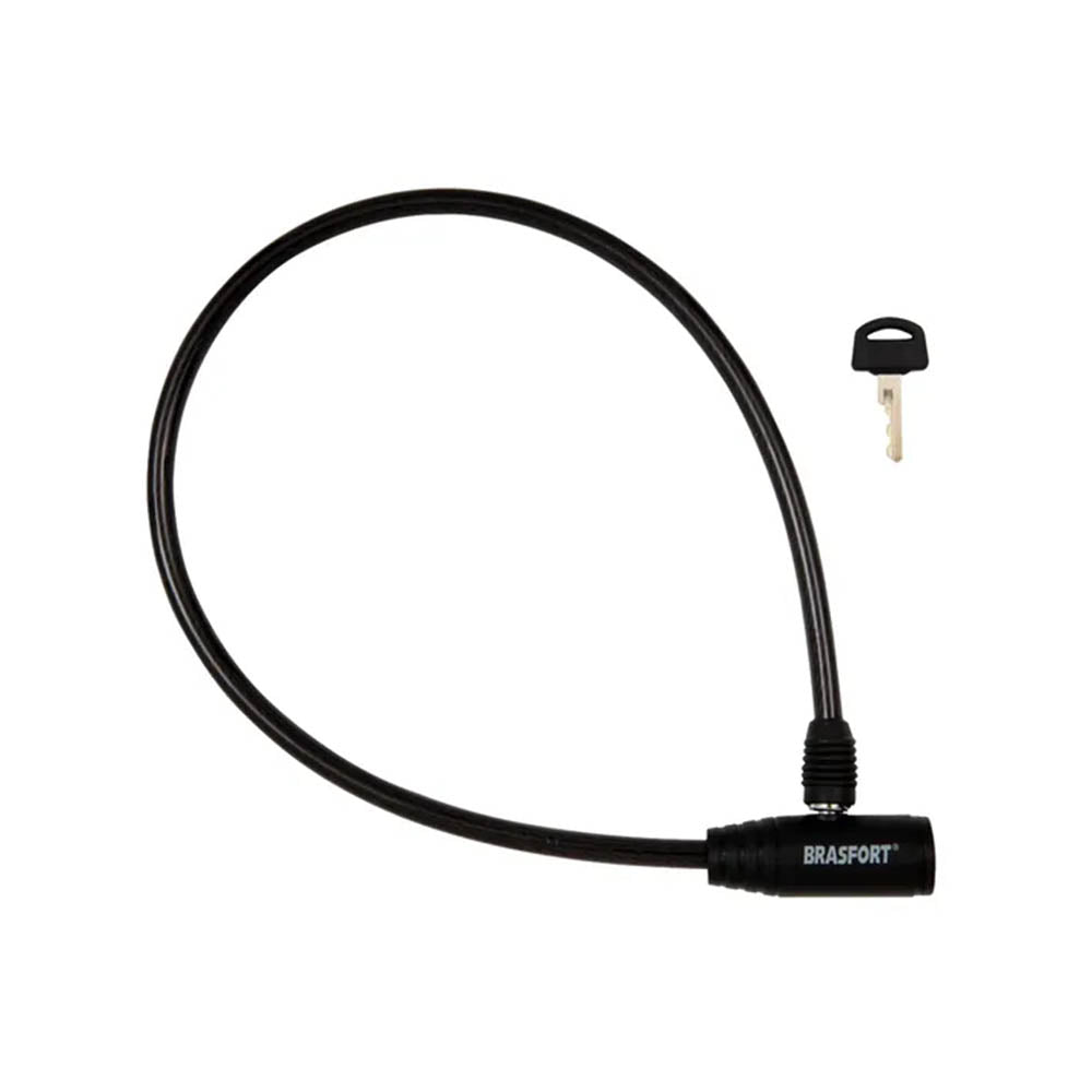 Cabo de Aço com Cadeado 8mm x 60cm com Chave para Bicicleta Brasfort - 77832