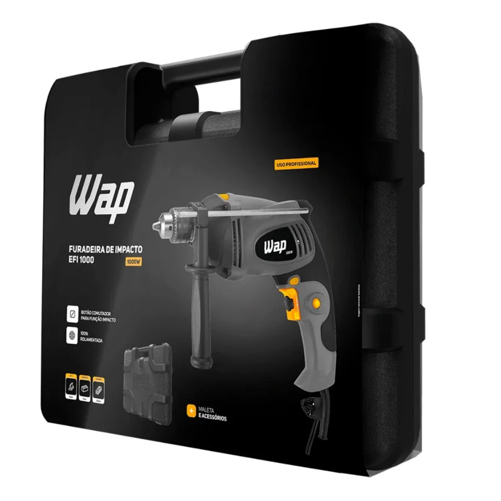 Parafusadeira e Furadeira de Impacto Wap Efpi 1000 127v