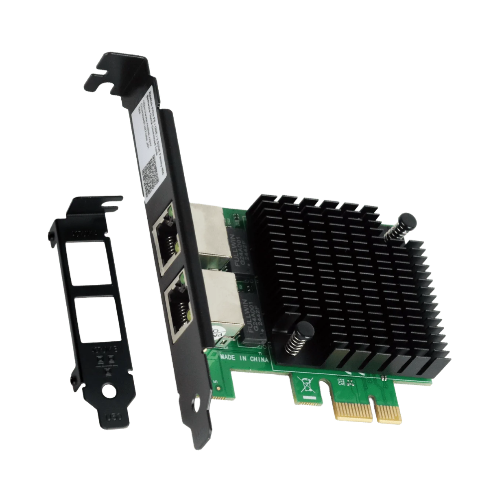 Placa De Rede Duas Portas Gigabit Pci-E 10/100/1000 PcYes - LC1000-2P