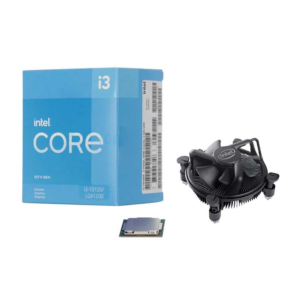 Processador Intel Core I3-10105F 3.7ghz 6mb 10a Geração Lga 1200 S/ Placa Grafica - BX8070110105F