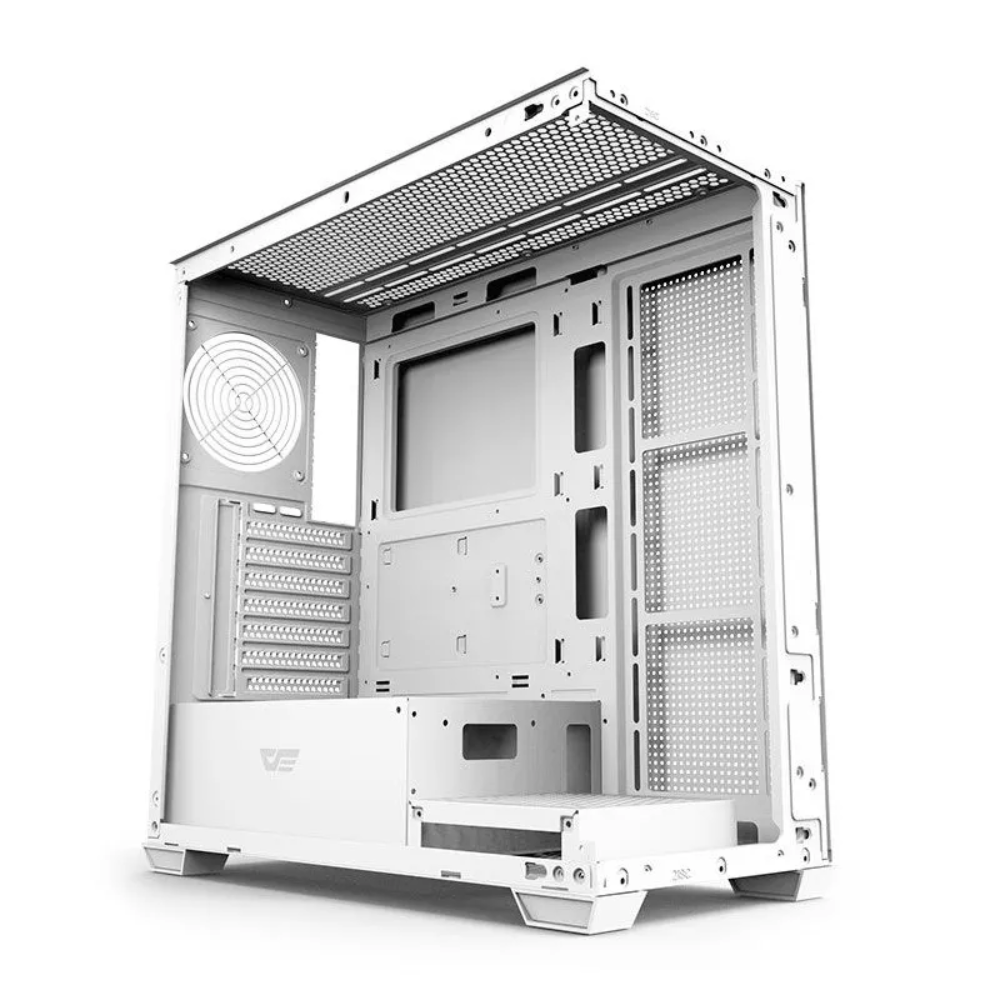 Gabinete Gamer Darkflash Atx DS900 Branco Com Lateral e Frente em Vidro Temperado - DS900 White