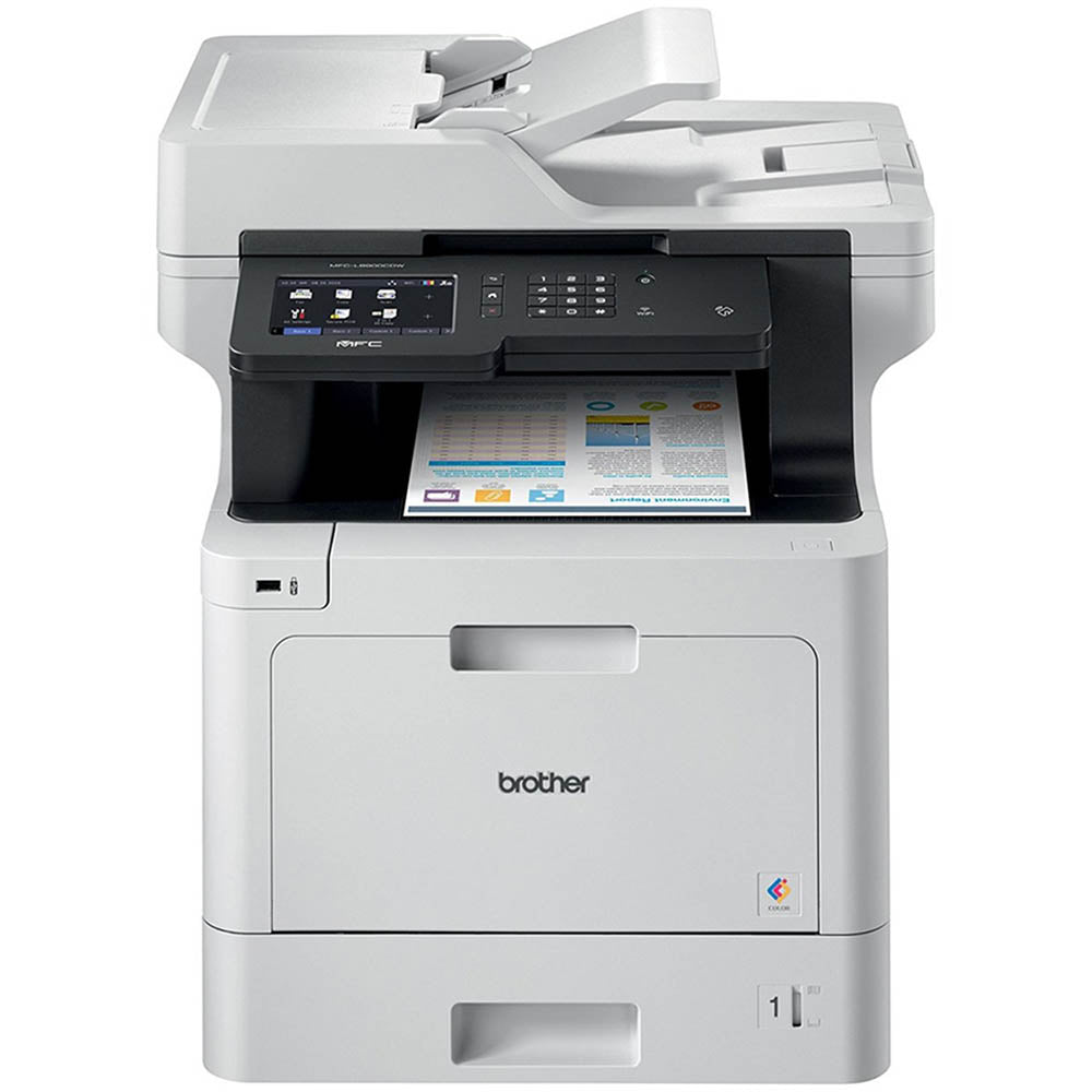 Impressora Multifuncional Laser Brother Colorida MFC-L8900CDW Duplex Usb Rede Wi-fi 110v 33ppm - Toner Tn419 Tn413 Tn416