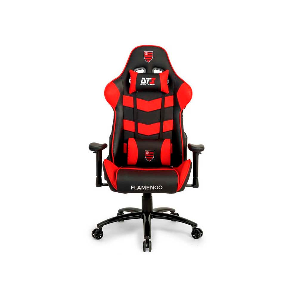 Cadeira Gamer DT3 Sports Elise Flamengo com Encosto Reclinável Vermelha e Preta - 11483-7