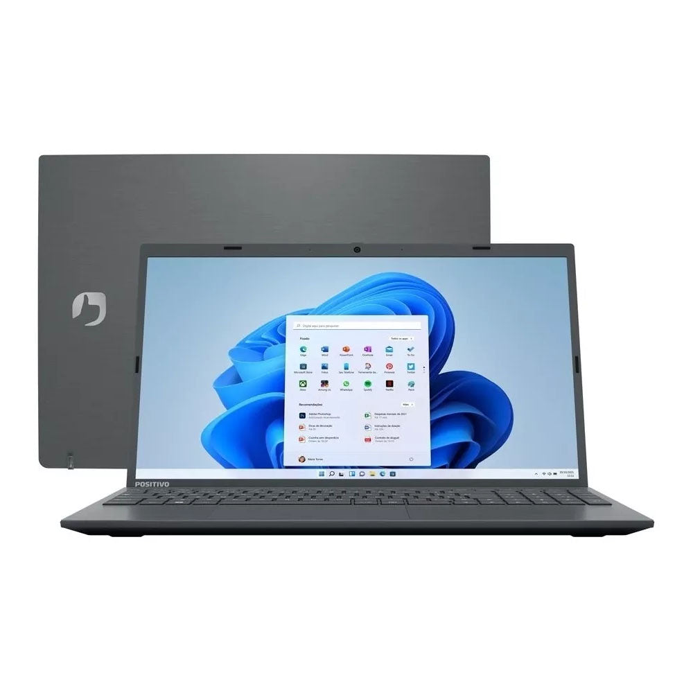 Notebook Positivo Motion Gray C4128GEF Celeron 4gb Ssd 128Gb 15.6 Pols - 3002568