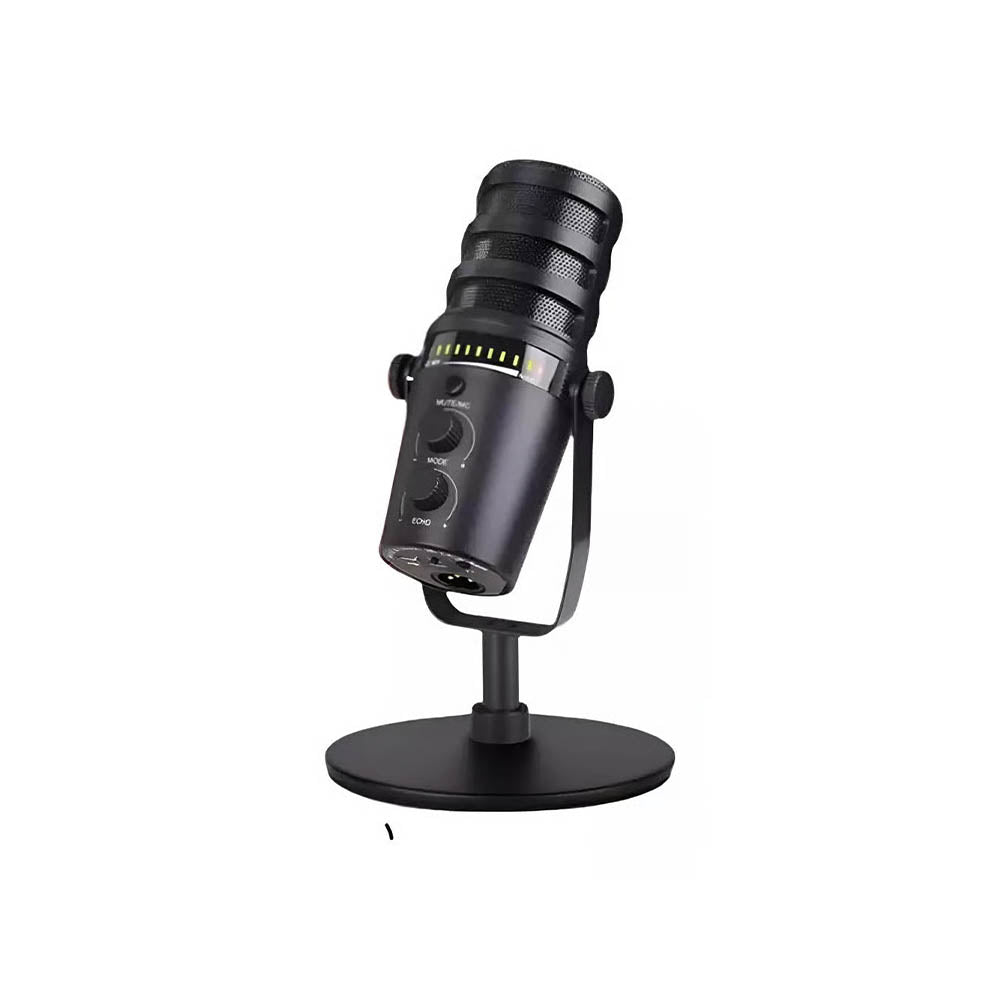 Microfone Condensador Para Gravação / Lives Tomate XLR USB C/ Suporte de Mesa - MT-1080R