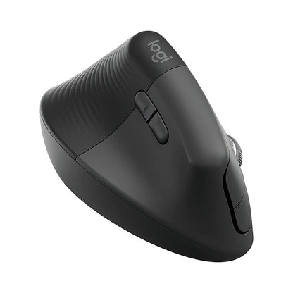 Mouse Ergonomico Sem Fio Logitech Lift Left (P/ Canhotos) Vertical Usb Grafite Wireless / Bluetooth - 910-006467