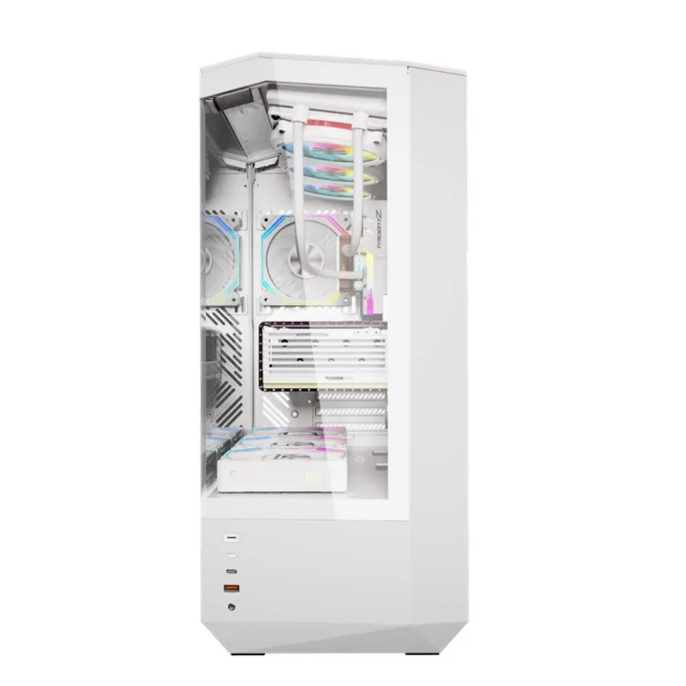 Gabinete Gamer Darkflash Mid Tower Atx DY460 Branco Com Lateral e Frente em Vidro Temperado ARGB - DY460 ARGB White