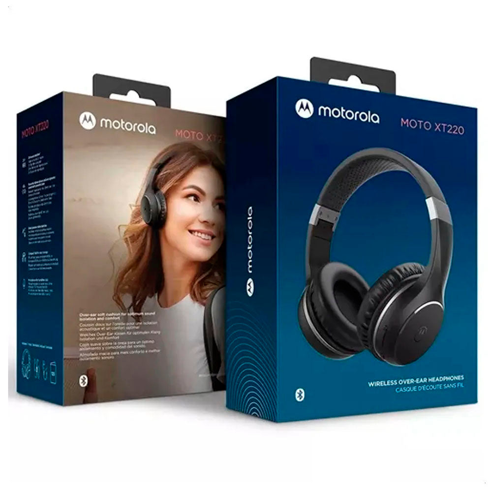 Fone de Ouvido Headphone Bluetooth Motorola XT 220 Preto Truedata
