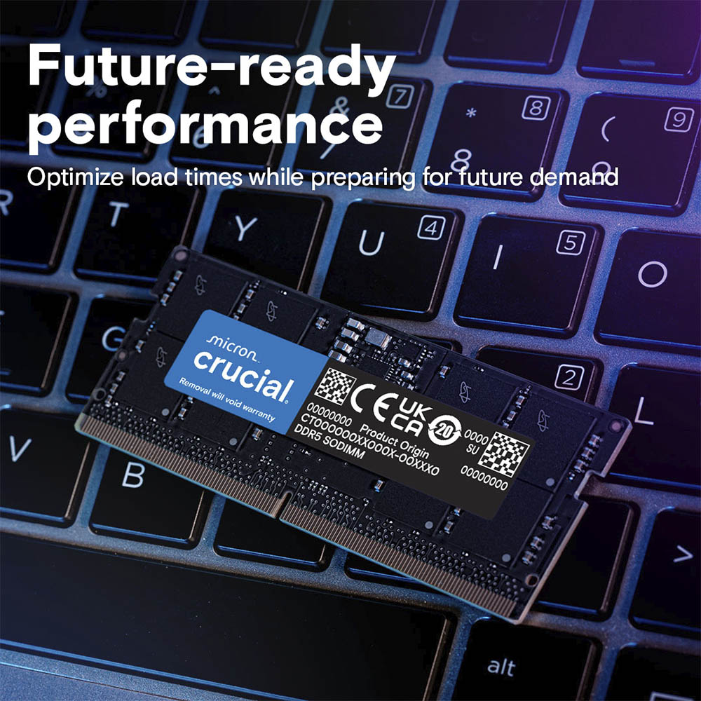 Memoria para Notebook Ddr5 32gb 5600Mhz Crucial - CT32G56C46S5