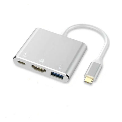 Adaptador Conversor Usb Tipo C Para Usb 3.0 + Hdmi + Usb Tipo C