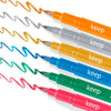 Kit Marcador Artistico Keep Metallic Brush C/ 5 Unidades Multicores Efeito Brilhante - MR057