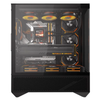 Gabinete Gamer Darkflash Mid Tower Atx DY460 Preto Com Lateral e Frente em Vidro Temperado ARGB - DY460 ARGB Black