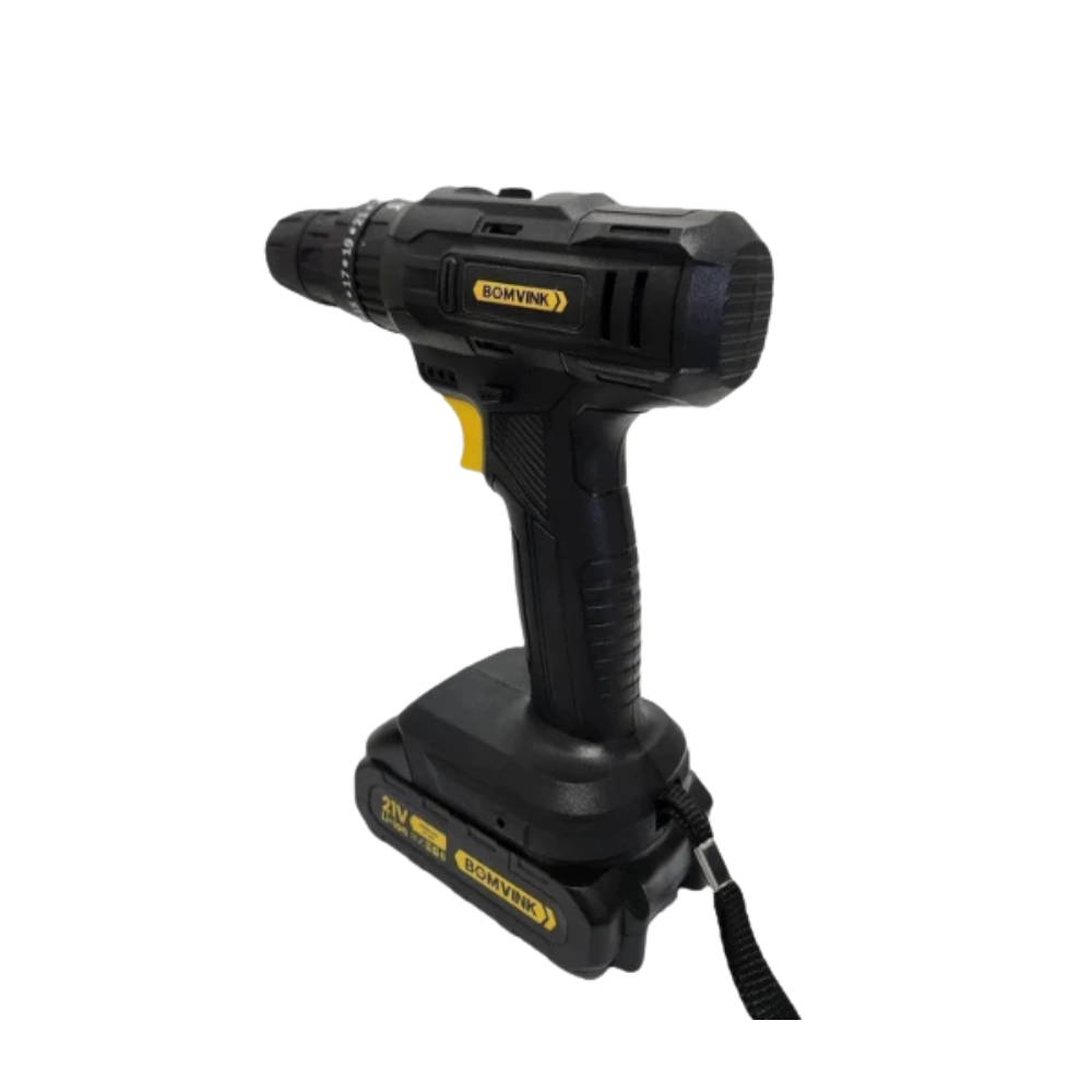 Parafusadeira e Furadeira C/ 2 Baterias Bomvink 21V - BOM-9970