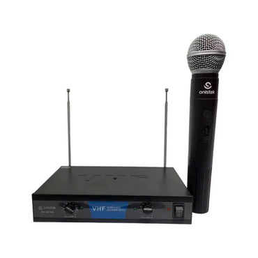 Microfone Sem Fio Profissional Onistek Canal Duplo - MC808