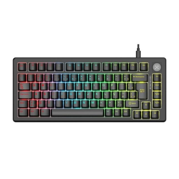 Teclado Mecanico Gamer Fortrek Shift Hotswap C/ Fio Preto - 86959