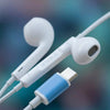 Fone De Ouvido Intra-Auricular Com Fio Tipo C aGOLD Branco  FN-A75L