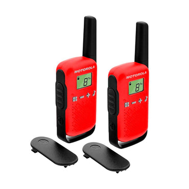 Radio De Comunicacao Walkie Talkie Motorola Talkabout T110br 25 Km Vermelho