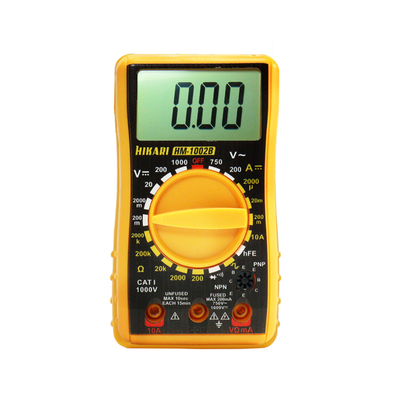Multimetro Digital Portatil Hikari HM-1002B Amarelo/Preto- 84255