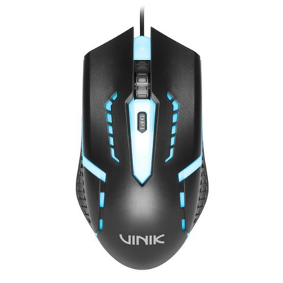 Mouse Gamer Usb Vinik Norkes 1500Dpi Rgb Rainbow 1.5m Preto - MGNKRGB