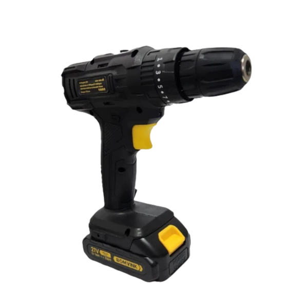 Parafusadeira e Furadeira C/ 2 Baterias Bomvink 21V - BOM-9970