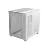 Gabinete Gamer PCYes Mid Tower Forcefield Branco Com Lateral e Frente em Vidro Temperado - GFFWGP