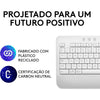 Teclado Sem Fio Logitech Signature K650 Branco C/ Apoio para as Maos - 920-010965