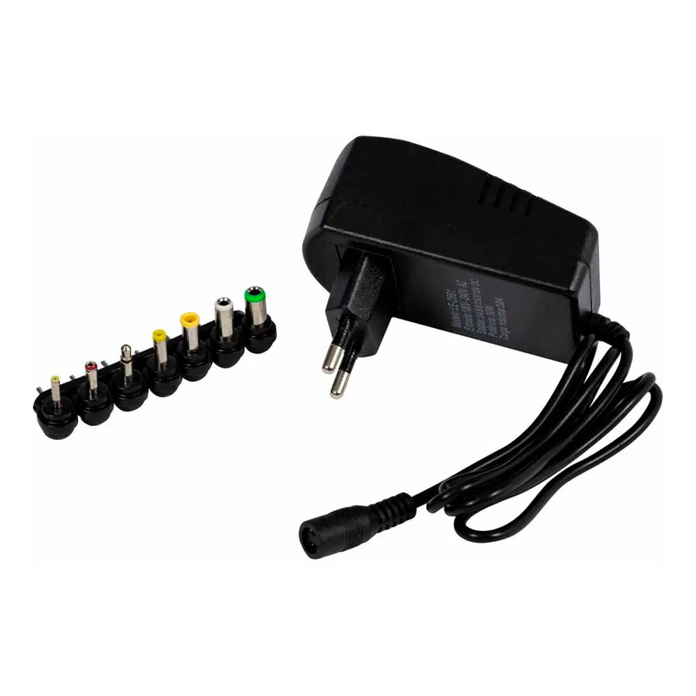 Fonte de Alimentação Regulada Universal 30w 6 Plugues Bivolt